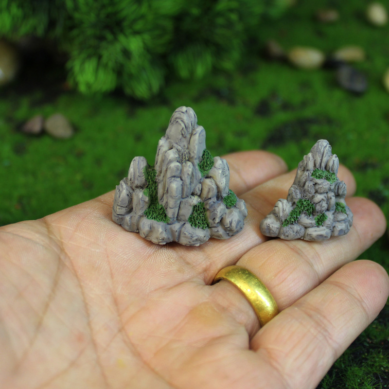 Bonsai Rock Garden - Mini-rocailles artificielles pour mini-montagnes, jouets, ornements