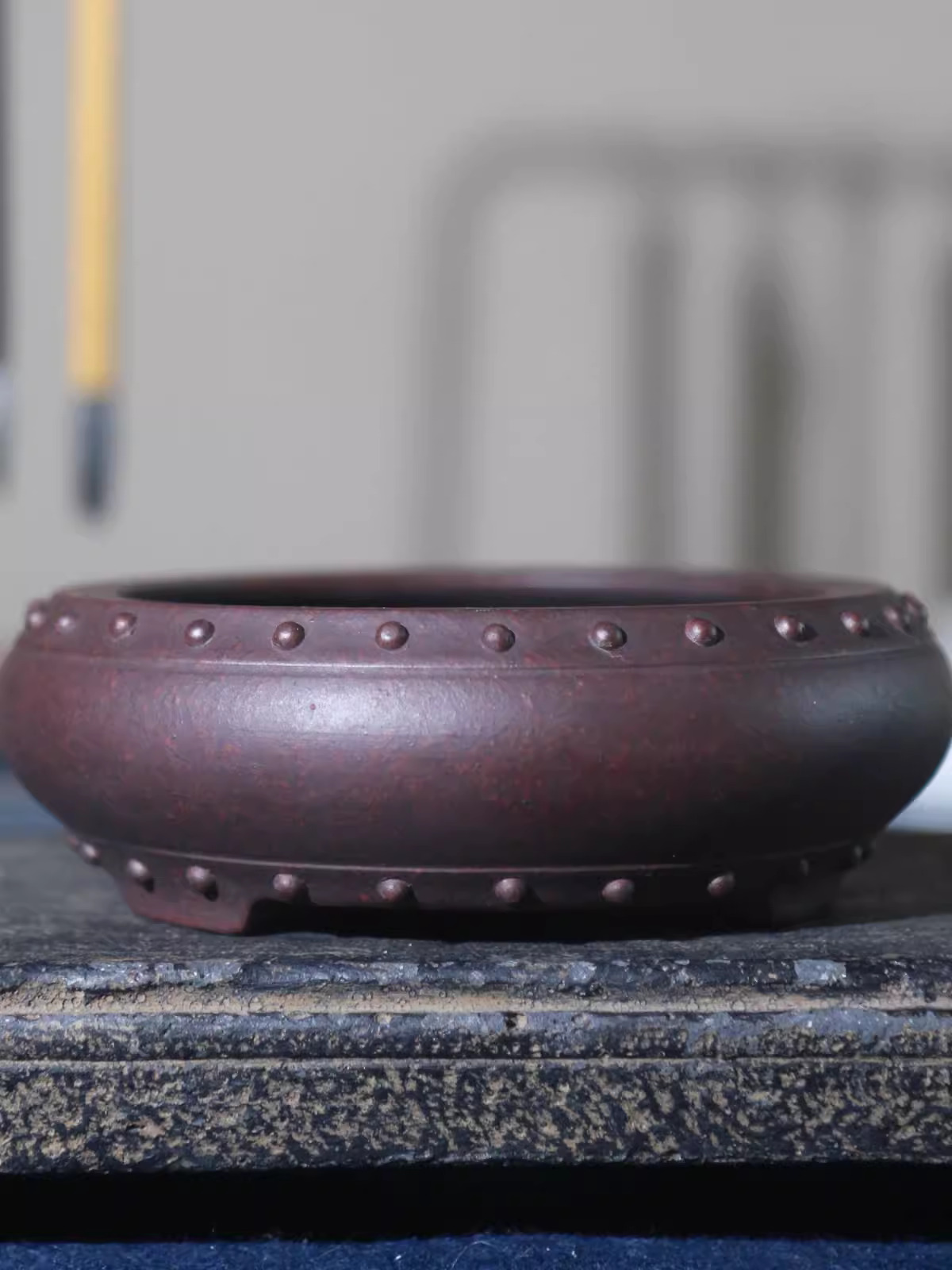 Pot à bonsaï circulaire en cér - Bonsai Garden With Sand avis et prix